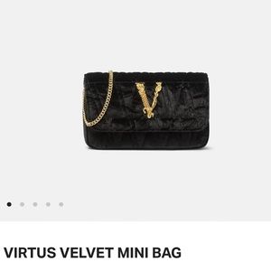 Versace Virtus velvet mini bag